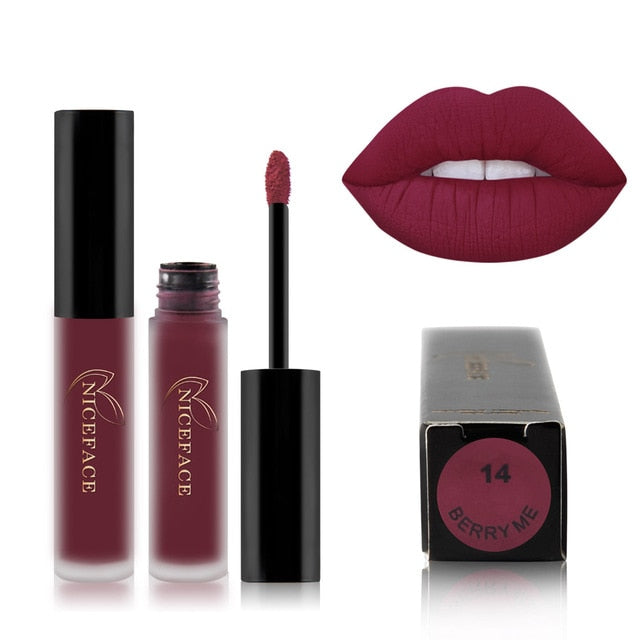 Velvet 30 color liquid lipstick
