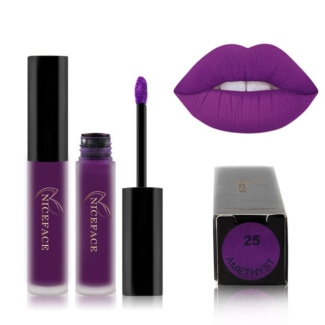 Velvet 30 color liquid lipstick