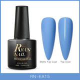 RBAN NAIL 60 Colors Matte UV Gel Nail Polish 8ml Pure Nail Color Need Matte Top Coat Soak Off Nail Art Gel Varnish Manicure