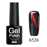 Zation Cat Eye Nail Gel Polish Shining Colorful Glue Nail Art Semi Permanent Magnetic Enamel Gel Nail Lacquer Varnish