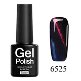 Zation Cat Eye Nail Gel Polish Shining Colorful Glue Nail Art Semi Permanent Magnetic Enamel Gel Nail Lacquer Varnish